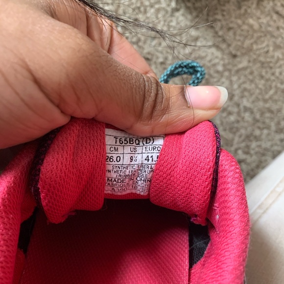 Asics Gel Scram 3 Trail Running Shoes Purple Black Pink Aqua Women's Size 9.5 - Picture 6 of 6